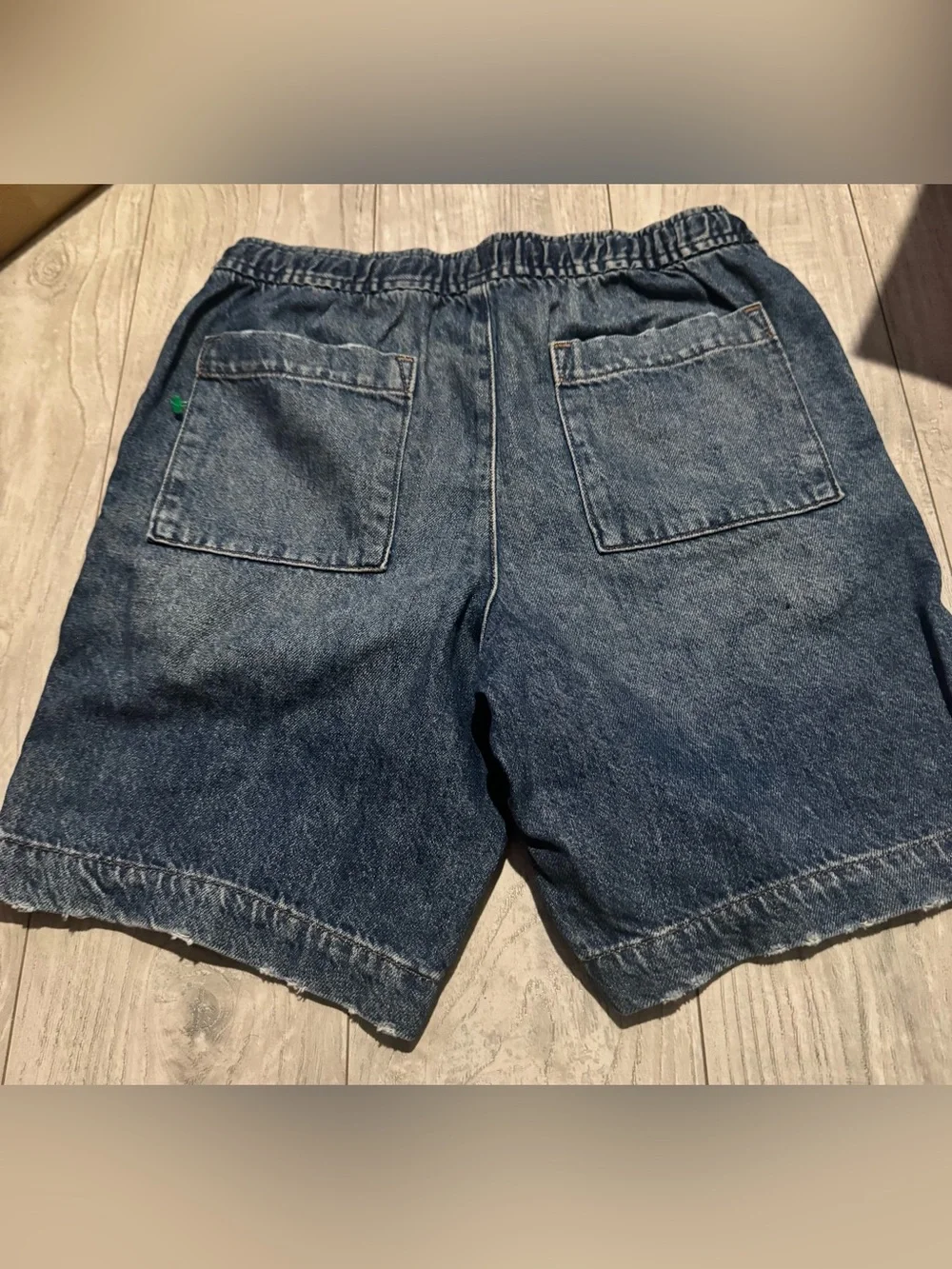 GAP Boy's Dark Blue Denim Drawstring Shorts